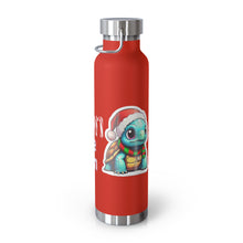 Load image into Gallery viewer, Repticon Copper Vacuum Insulated Bottle, 22oz w/ Tortoise Santa
