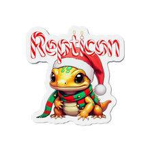 Load image into Gallery viewer, Repticon Die-Cut Magnets w/ Amphibian Santa
