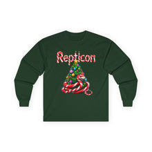 Load image into Gallery viewer, Repticon Unisex Ultra Cotton Long Sleeve Tee w/ Candy Cane Christmas Tree

