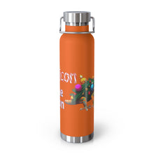 Load image into Gallery viewer, Repticon Copper Vacuum Insulated Bottle, 22oz w/ Crested Gecko Christmas Tree
