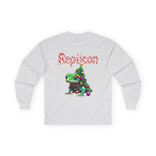 Load image into Gallery viewer, Repticon Unisex Ultra Cotton Long Sleeve Tee w/ Gecko Christmas Tree
