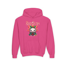 Load image into Gallery viewer, Repticon Youth Heavy Blend Hooded Sweatshirt w/ Axolotl Christmas Tree
