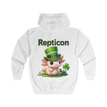 Load image into Gallery viewer, Repticon Unisex Full Zip Hoodie w/ Axolotl
