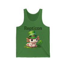 Load image into Gallery viewer, Repticon Unisex Jersey Tank w/ Axolotl
