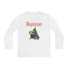 Load image into Gallery viewer, Repticon Youth Long Sleeve Competitor Tee w/ Gecko Christmas Tree
