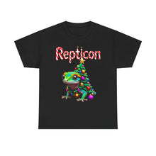 Load image into Gallery viewer, Repticon Unisex Heavy Cotton Tee w/ Gecko Christmas Tree
