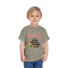 Load image into Gallery viewer, Repticon Toddler Short Sleeve Tee w/ Tortoise Christmas Tree
