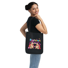 Load image into Gallery viewer, Repticon Organic Canvas Tote Bag w/ Valentine Tortoises
