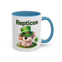 Load image into Gallery viewer, Repticon Accent Coffee Mug w/ Axolotl
