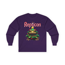Load image into Gallery viewer, Repticon Unisex Ultra Cotton Long Sleeve Tee w/ Toad Christmas Tree
