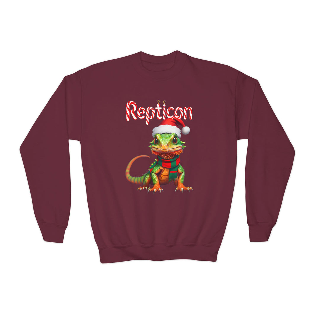 Repticon Youth Crewneck Sweatshirt w/ Lizard Santa