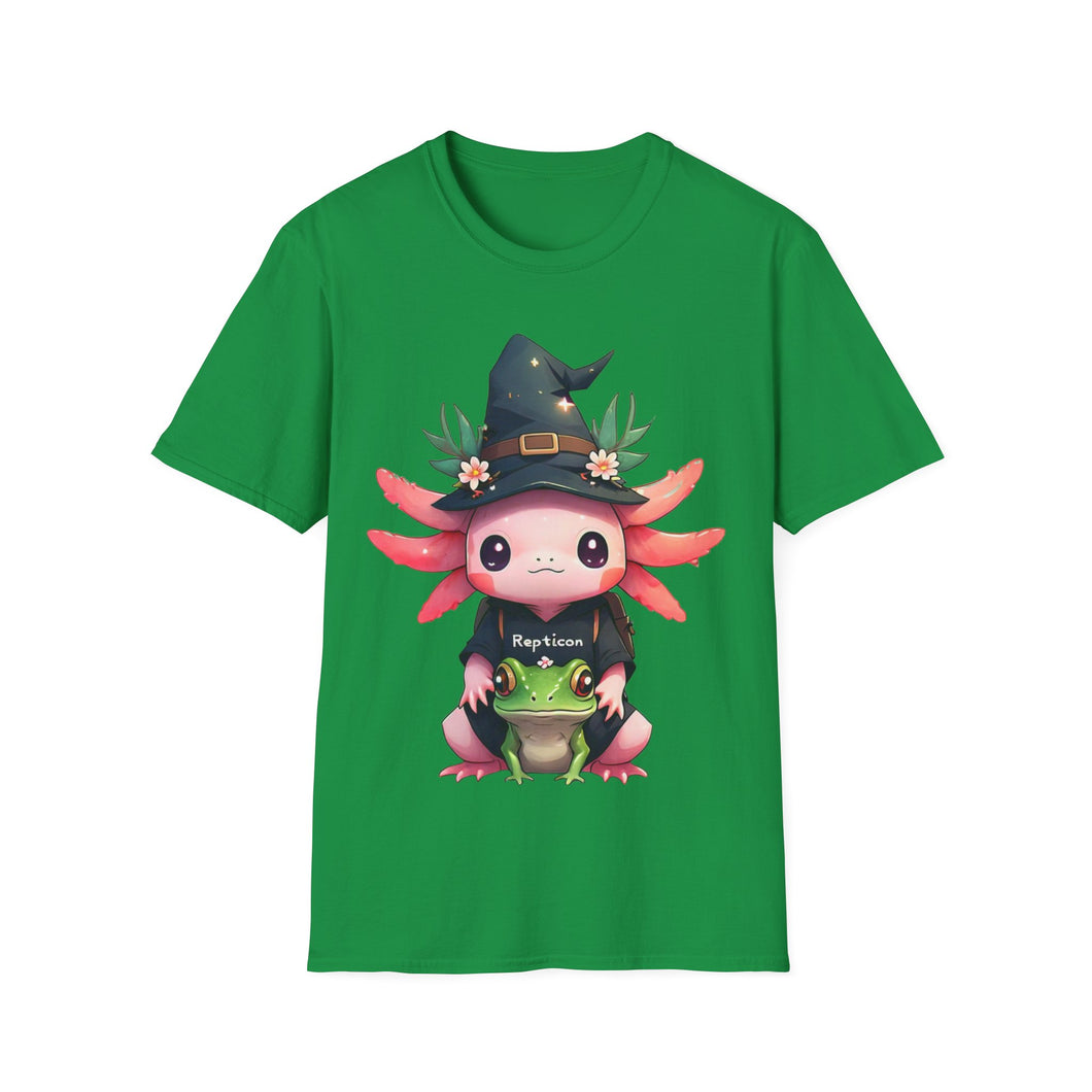 Repticon Unisex Softstyle T-Shirt w/ Axolotl