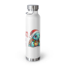 Load image into Gallery viewer, Repticon Copper Vacuum Insulated Bottle, 22oz w/ Tortoise Santa
