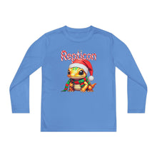 Load image into Gallery viewer, Repticon Youth Long Sleeve Competitor Tee w/ Amphibian Santa
