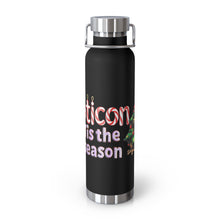 Load image into Gallery viewer, Repticon Copper Vacuum Insulated Bottle, 22oz w/ Toad Christmas Tree
