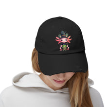 Load image into Gallery viewer, Repticon Unisex Distressed Cap w/ Axolotl
