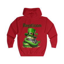 Load image into Gallery viewer, Repticon Unisex Full Zip Hoodie w/ Snake
