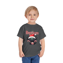 Load image into Gallery viewer, Repticon Toddler Short Sleeve Tee w/ Axolotl Santa
