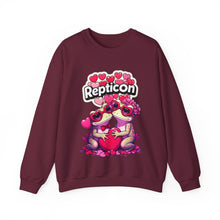 Load image into Gallery viewer, Repticon Unisex Heavy Blend™ Crewneck Sweatshirt w/ Valentine Toads
