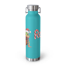 Load image into Gallery viewer, Repticon Copper Vacuum Insulated Bottle, 22oz w/ Lizard Santa
