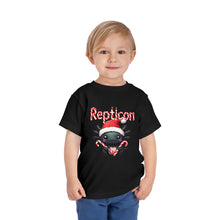 Load image into Gallery viewer, Repticon Toddler Short Sleeve Tee w/ Axolotl Santa
