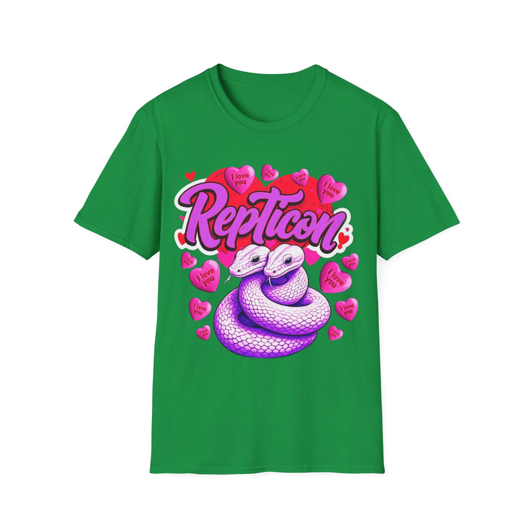 Repticon Unisex Softstyle T-Shirt w/ Valentine Snakes