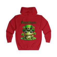 Load image into Gallery viewer, Repticon Unisex Full Zip Hoodie w/ Frog
