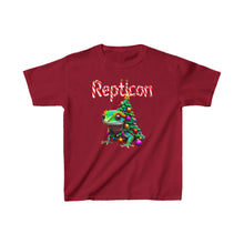 Load image into Gallery viewer, Repticon Kids Heavy Cotton™ Tee w/ Gecko Christmas Tree
