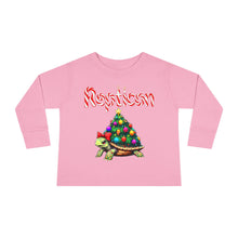 Load image into Gallery viewer, Repticon Toddler Long Sleeve Tee w/ Tortoise Christmas Tree
