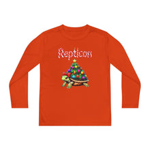 Load image into Gallery viewer, Repticon Youth Long Sleeve Competitor Tee w/ Tortoise Christmas Tree
