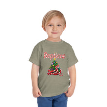 Load image into Gallery viewer, Repticon Toddler Short Sleeve Tee w/ Candy Cane Christmas Tree
