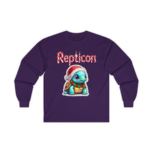Load image into Gallery viewer, Repticon Unisex Ultra Cotton Long Sleeve Tee w/ Tortoise Santa
