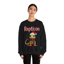Load image into Gallery viewer, Repticon Unisex Heavy Blend™ Crewneck Sweatshirt w/ Lizard Santa
