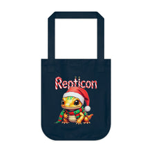 Load image into Gallery viewer, Repticon Organic Canvas Tote Bag w/ Amphibian Santa
