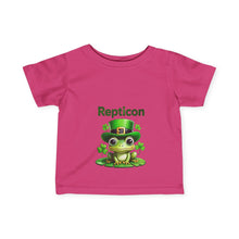 Load image into Gallery viewer, Repticon Infant Fine Jersey Tee w/ Frog
