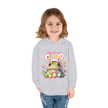 Load image into Gallery viewer, Repticon Toddler Pullover Fleece Hoodie w/ Easter Frog
