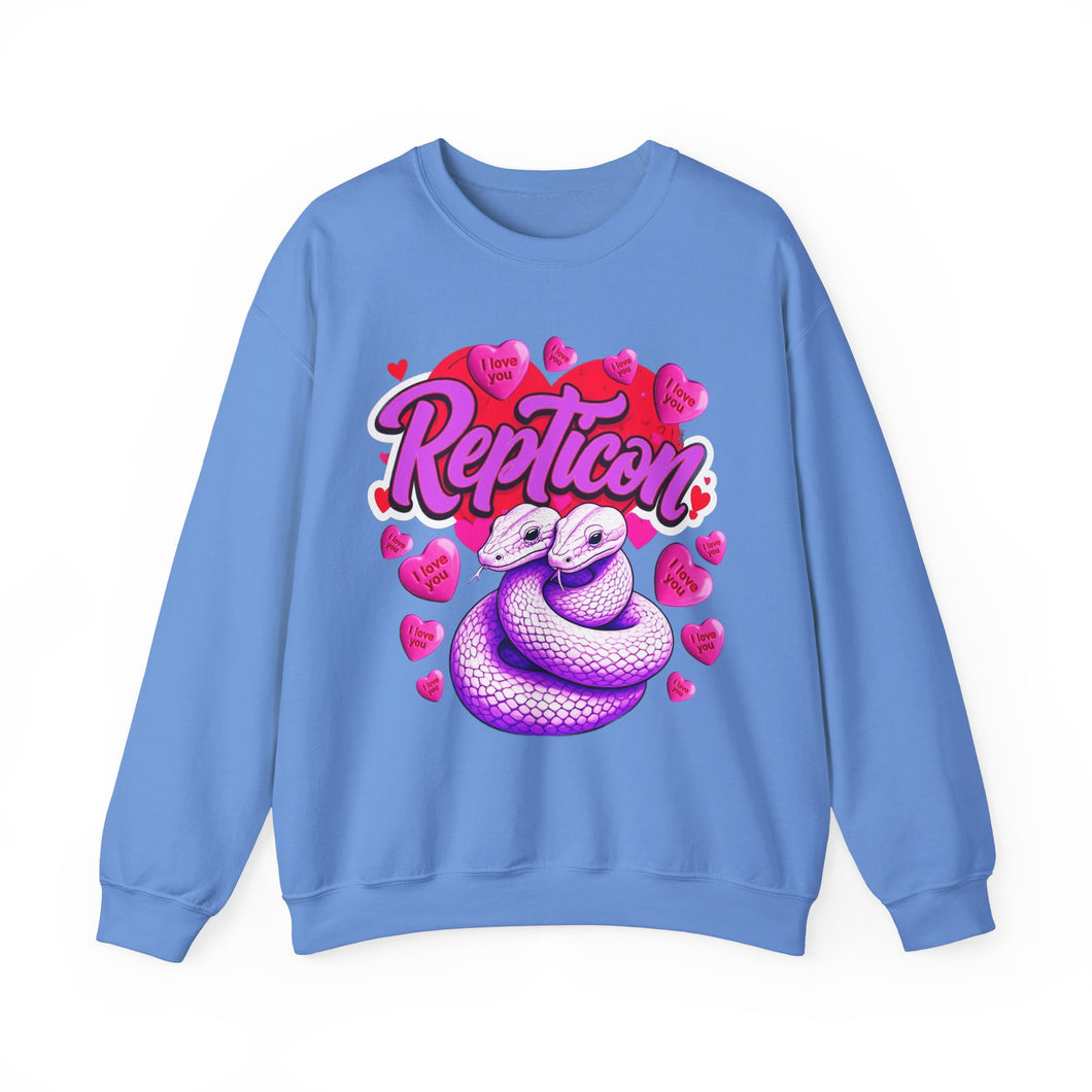 Repticon Unisex Heavy Blend™ Crewneck Sweatshirt w/ Valentine Snakes