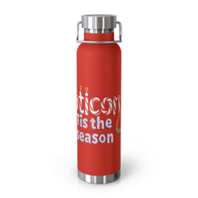 Load image into Gallery viewer, Repticon Copper Vacuum Insulated Bottle, 22oz w/ Lizard Santa
