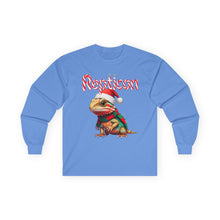 Load image into Gallery viewer, Repticon Unisex Ultra Cotton Long Sleeve Tee w/ Bearded Dragon Santa
