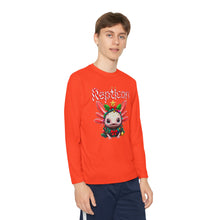 Load image into Gallery viewer, Repticon Youth Long Sleeve Competitor Tee w/ Axolotl Christmas Tree
