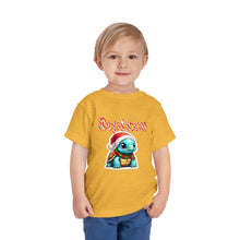 Load image into Gallery viewer, Repticon Toddler Short Sleeve Tee w/ Tortoise Santa
