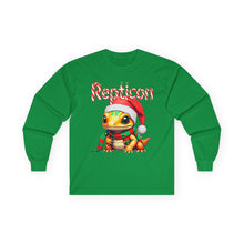 Load image into Gallery viewer, Repticon Unisex Ultra Cotton Long Sleeve Tee w/ Amphibian Santa
