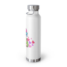 Load image into Gallery viewer, Repticon Copper Vacuum Insulated Bottle, 22oz w/ Valentine Frogs
