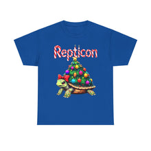 Load image into Gallery viewer, Repticon Unisex Heavy Cotton Tee w/ Tortoise Christmas Tree
