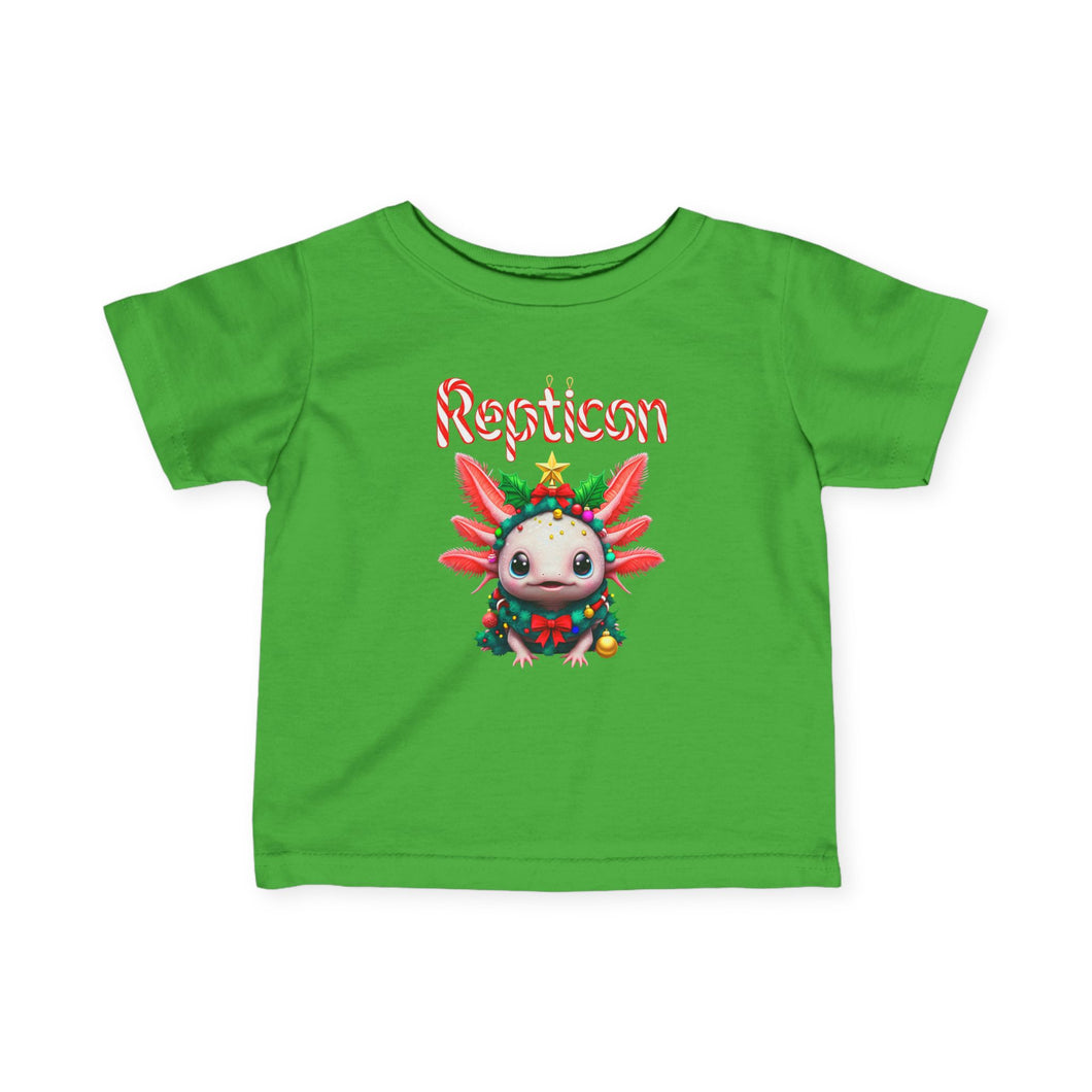 Repticon Infant Fine Jersey Tee w/ Axolotl Christmas Tree