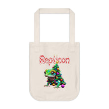 Load image into Gallery viewer, Repticon Organic Canvas Tote Bag w/ Gecko Christmas Tree
