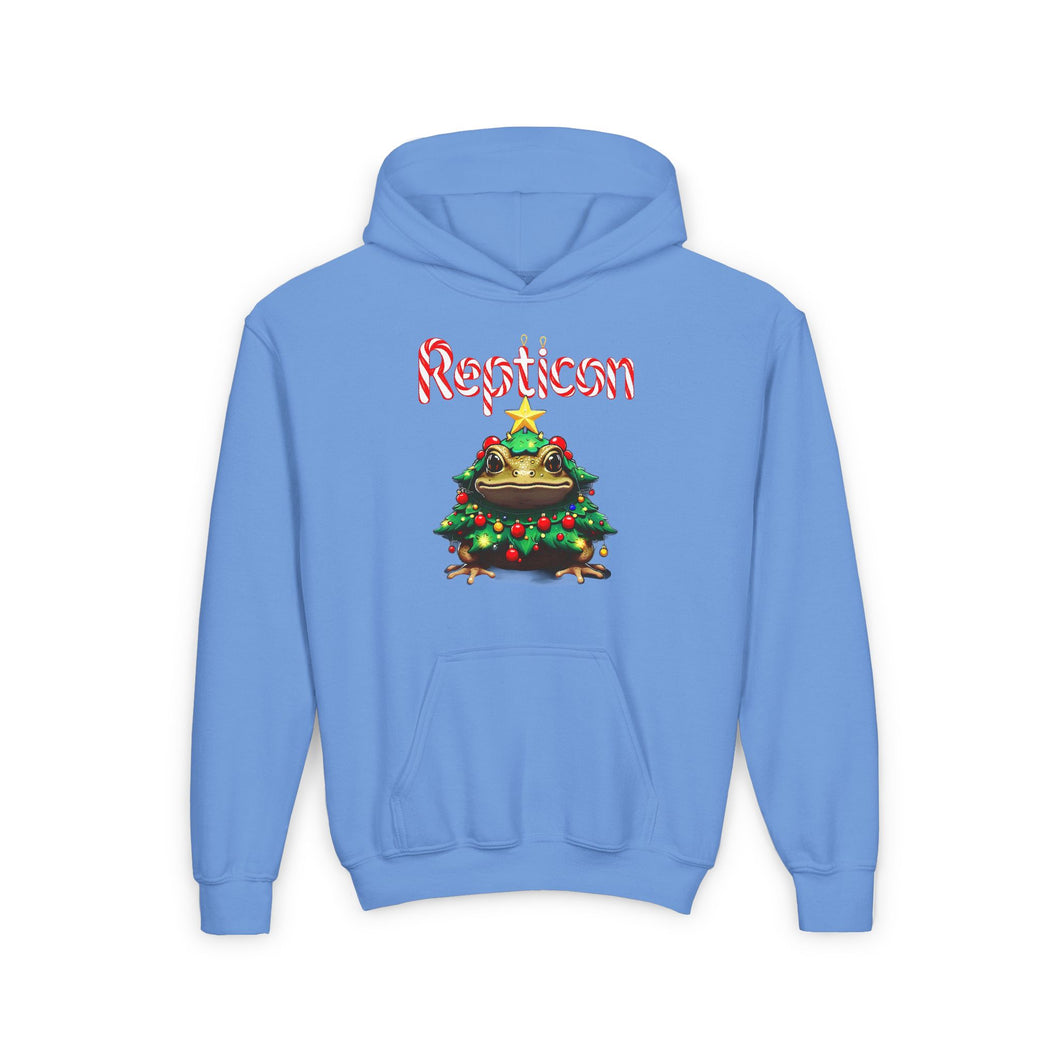 Repticon Youth Heavy Blend Hooded Sweatshirt w/ Toad Christmas Tree