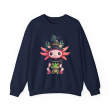 Load image into Gallery viewer, Repticon Women&#39;s Heavy Blend™ Crewneck Sweatshirt w/ Axolotl
