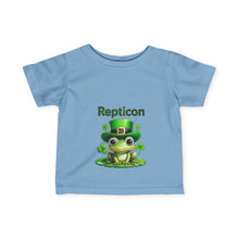 Load image into Gallery viewer, Repticon Infant Fine Jersey Tee w/ Frog

