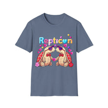 Load image into Gallery viewer, Repticon Unisex Softstyle T-Shirt w/ Valentine Tortoises
